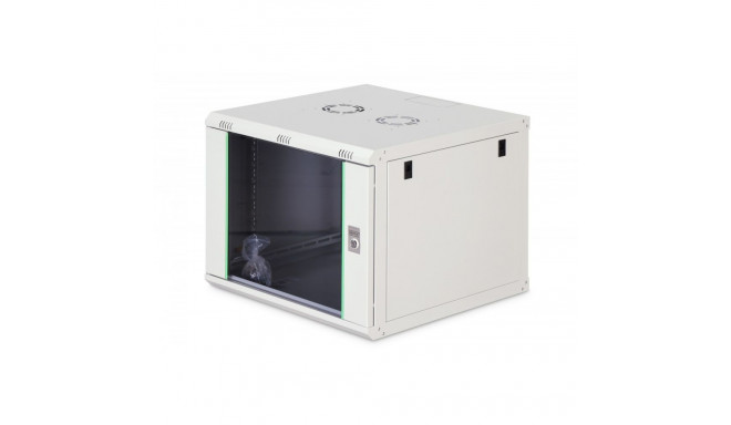 DIGITUS 10U Wall Mount Cabinet, 600x450 mm, Dynamic Basic Series, Color Grey (RAL 7035)