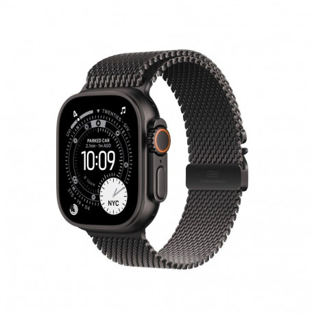 Watch Ultra 3 GPS + Cellular 49mm Black Titanium Case with Black Titanium Milanese Loop - Large