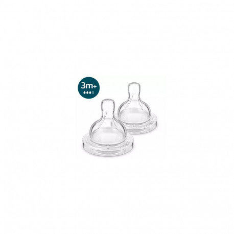 Philips Avent koliidivastased lutid SCY763/02 silikoonist keskmine voolavus 3M+ 2tk