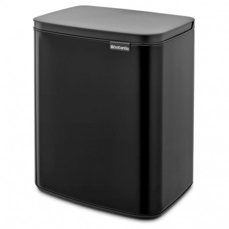 BRABANTIA atkritumu tvertne Bo  12l  Matt Black 230363 (Atv. iepak.)