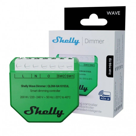 Smart Home Device - Shelly Wave Dimmer EU LR 150W LED, 200W Incandescent