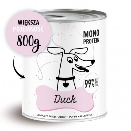 Dog Food - PAKA ZWIERZAKA Pepe Duck Wet Food 800g Gluten-Free Grain-Free