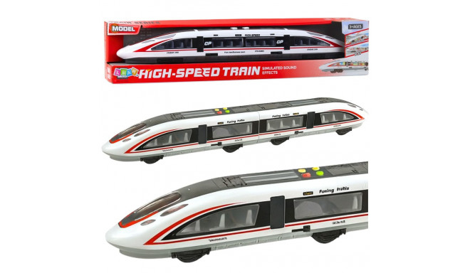 Pociąg Pasażerski Pośpieszny Otwierane Drzwi Światła Dźwięki