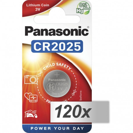 120x1 Panasonic CR 2025 Lithium Power VPE Outer Box