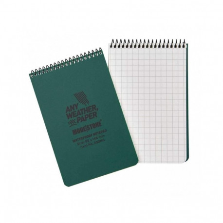 Märkmeplokk spiraalköites A6 96x148mm ruuduline veekindel 50 lehte MODESTONE