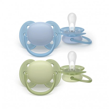 Philips Avent Ultra Soft Neutral Baby Pacifiers 0-6m 2pcs