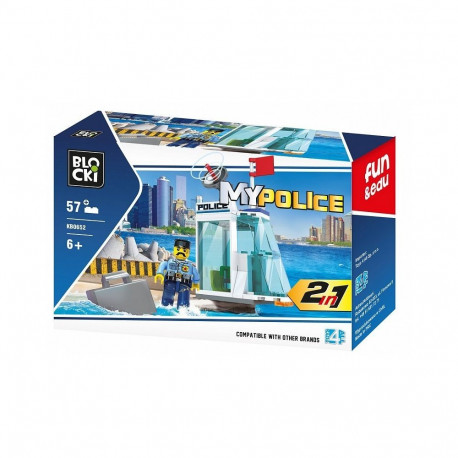 Blocki MyPolice Police station / KB0652 / Constructor with 57 parts / Age 6+