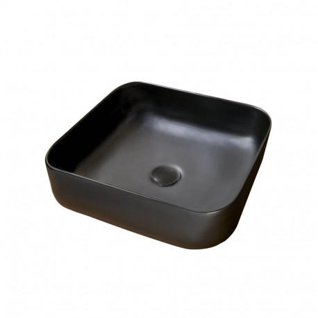 WASHBASIN CATANIA 385X385X140 MATT BLACK