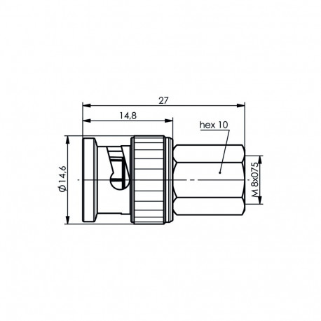 BNC-FME male-male adaptor Telegärtner