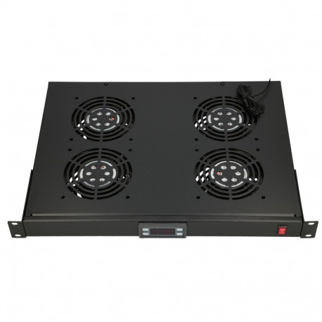 Extralink Fan panel 19", 4 fans, for rack cabinets, with thermostat