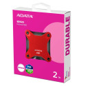 ADATA SD620 2 TB Micro-USB B 3.2 Gen 2 (3.1 Gen 2) must, punane
