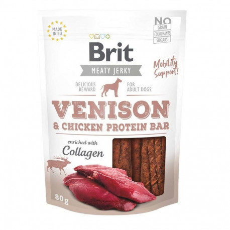 BRIT Meaty Jerky Venison & Chicken Protein bar - dog treat - 200 g