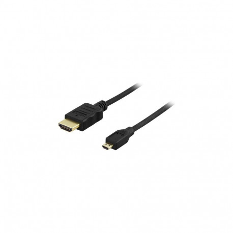 Deltaco HDMI-1023 HDMI cable 2 m HDMI Type A (Standard) HDMI Type D (Micro) Black