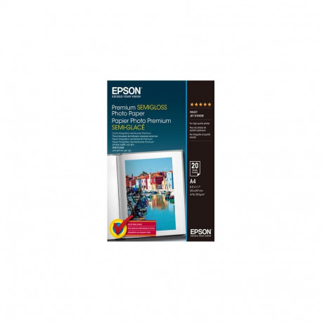 Epson Premium Semi-Gloss Photo Paper - A4 - 20 Sheets