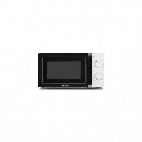 MEDION MD 11475 Countertop Solo microwave 20 L 700 W Black, White
