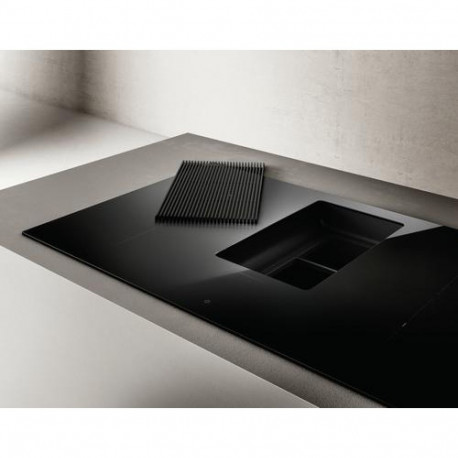 Elica NikolaTesla Prime S Black Built-in 83 cm Zone induction hob 4 zone(s) Built-in hood