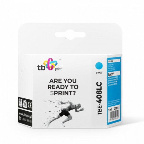 Product Title: Compatible Cyan Ink Cartridge for Epson T09K2 (TBE-408LC) – 100% Bra