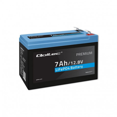 LiFePO4 aku 12.8V 7Ah, 89.6Wh, BMS