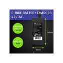 Charger for ebike batteries 36V, 42V, 2A