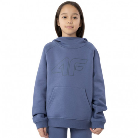 Bluza dla dziewczynki 4F denim HJZ22 JBLD002 32S 134cm