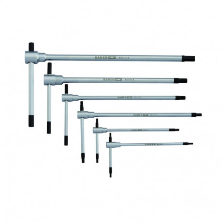 Kuuskant T-võtmete komplekt 6 osa 2,5-8mm