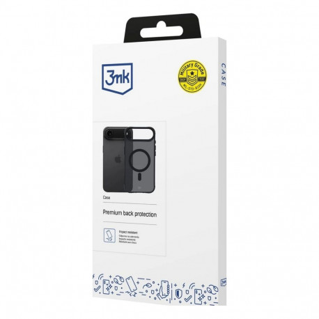 3MK - Smoke Matt MagCase - iPhone 17 Air - Black (Apple iPhone 17 Pro) (Atv. iepak.)