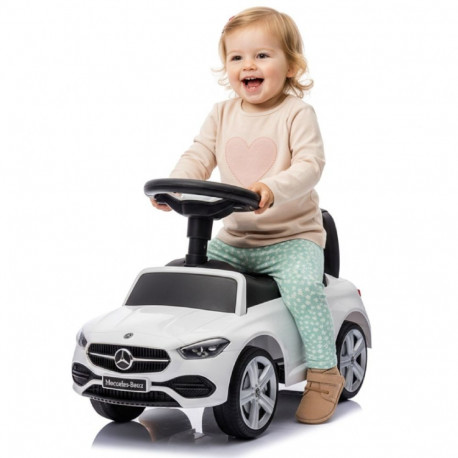 Jeździk dla dziecka, pchacz, chodzik, Mercedes C-Class biały
