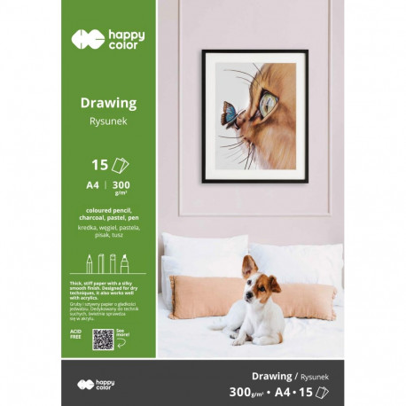 Joonistusplokk A4, 300g/15lk