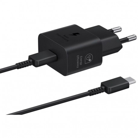 Samsung EP-T2510XBEGEU travel charger 25W USB-C + USB-C cable 1M black