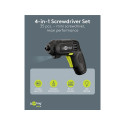 Goobay Tools 4-in-1 Mini Cordless Screwdriver Set, 35 Pcs.