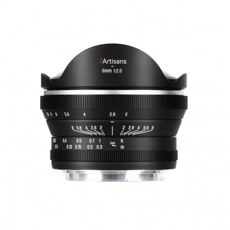 7Artisans kalasilm-objektiiv 6mm f/2 Canon RF (APS-C)