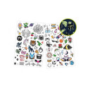 75 wash-off tattoos - phosphorescent, Buki