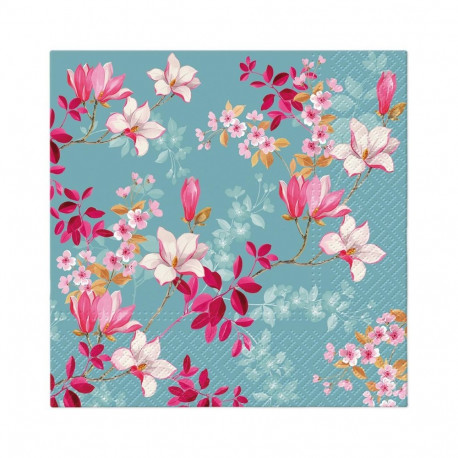 NAPKINS PAPER MAGNOLIA 33X33CM 20PCS