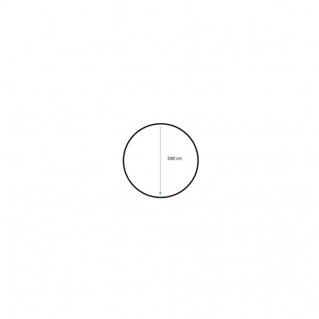 peegel ümmargune 60 cm raam MDF must
