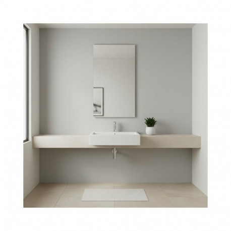 lihtne C-servaga riputatav peegel 140x40cm