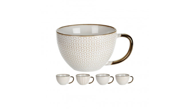 MUG 460ML STONEWARE 4ASS