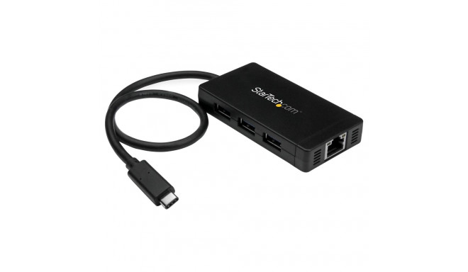 "StarTech 3PT USB 3.0 HUB - USB-C + GBE"