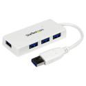 "StarTech WHITE 4 PORT MINI USB 3.0 HUB"
