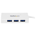 "StarTech WHITE 4 PORT MINI USB 3.0 HUB"