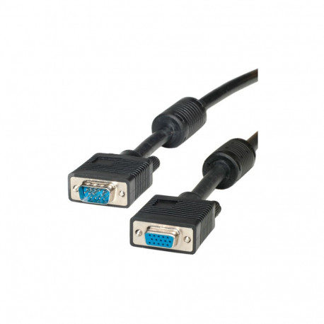 "ROLINE VGA-Kabel HD15 ST - BU mit Ferritkern 10m"
