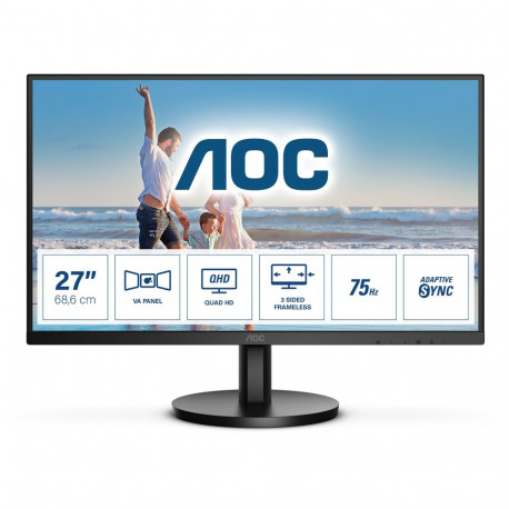 "68,6cm/27'' (2560x1440) AOC Q27B3MA 16:9 4ms HDMI DisplayPort VESA Speaker QHD Black"