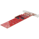 "D StarTech DUAL M.2 PCIE SSD ADAPTER CARD"
