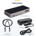 "D StarTech TRIPLE MONITOR DOCKING STATION"