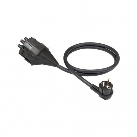 "NRJkick Steckeraufsatz ""Schutzkontakt"" Typ E + F 13A (EU) (schwarz, 1,30 Meter, fr NRGkick Ladeei