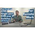 "ATEN CN9000 1-Local-Remote Share Access Einzelport VGA KVM over IP Switch"