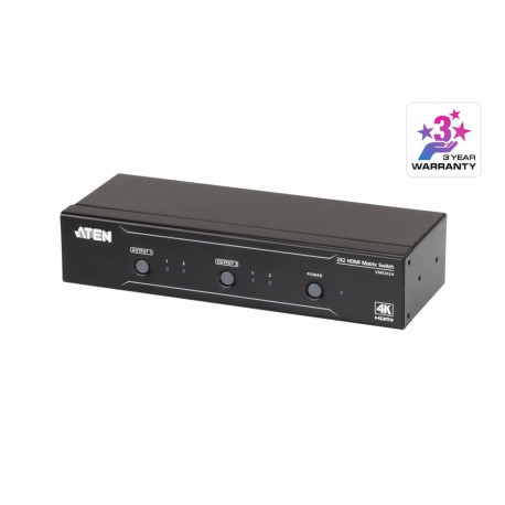 "ATEN VM0202H 2 x 2 4K HDMI Audio/Video Matrix Switch"