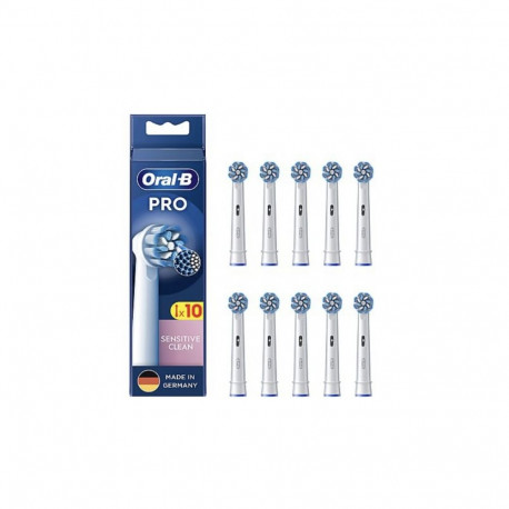 "Oral-B Aufsteckbürsten Sensitive Clean 10-Pack Braun"