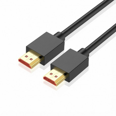 "Captiva Kabel HDMI zu HDMI schwarz 4K 60Hz 2m HighSpeed vergoldete Stecker"