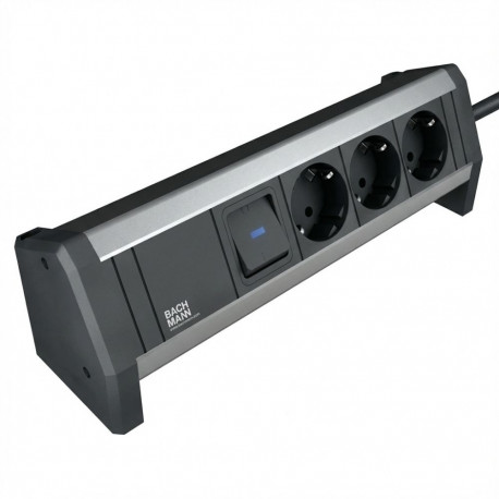 "BACHMANN SMART Steckdosenleiste 3x Schutzkontakt schwarz 5m"