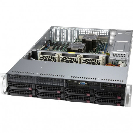 "Supermicro 2U 8x 3.5"" hot-swap SAS3/SATA drive 2x1200W"